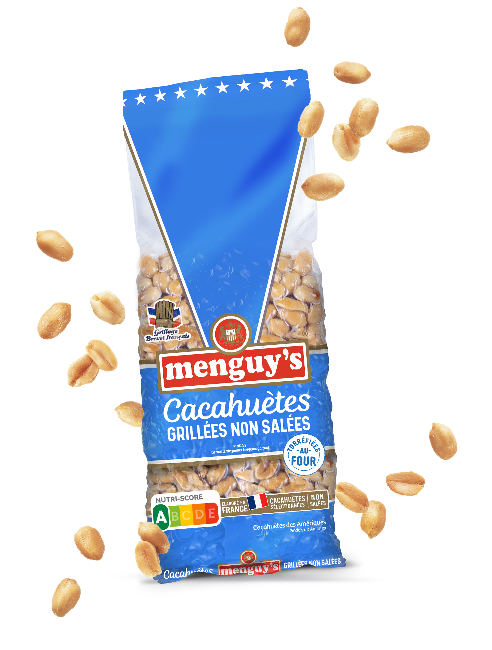 Cacahuètes grillées non salées sous vides