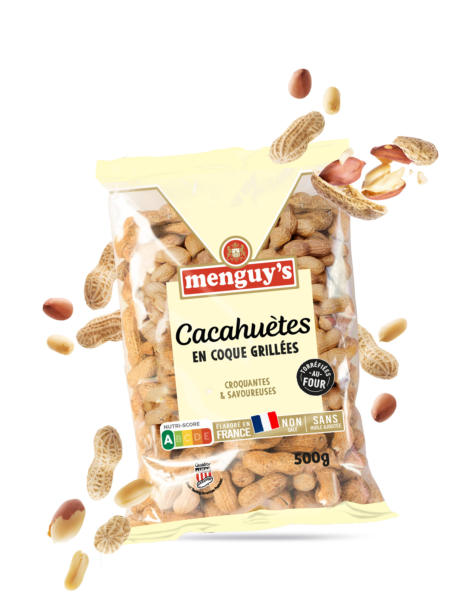 cacahuètes en coque grillées Menguy's