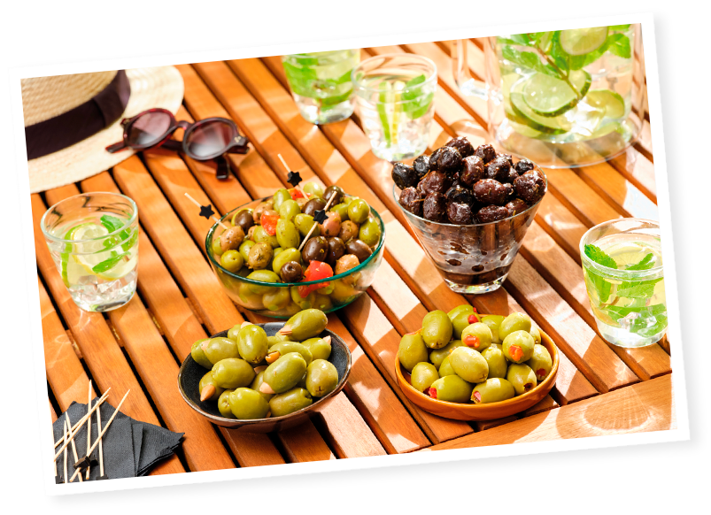 olives à l'apéritif
