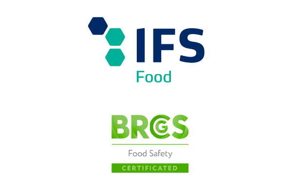 Logos IFS Food et BRCGS certifiés