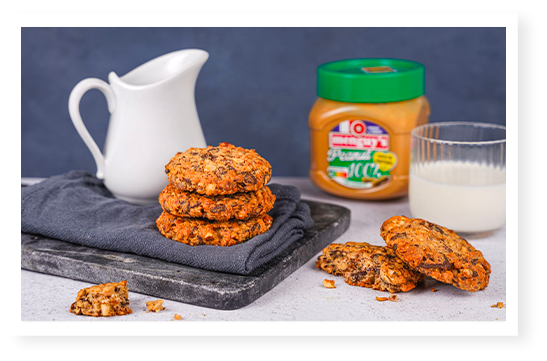 Cookies au beurre de cacahuète Menguy's, parfait pour le goûter.